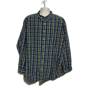 Roundtree & Yorke 4XT Plaid Button Down Shirt